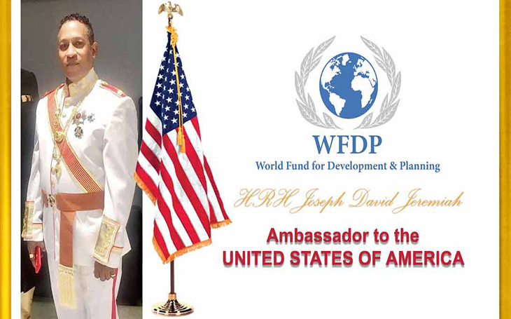 New WFDP Ambassador to the  UNITED STATES OF AMERICA  Expected to bring economic recovery and debt relief to the region