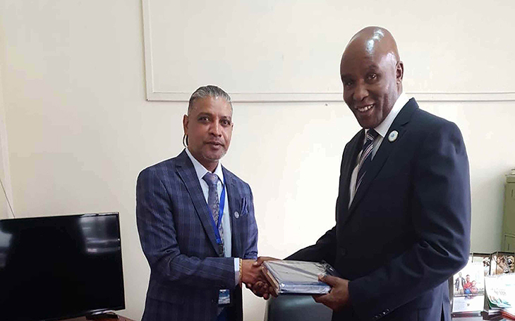 Envoy Honorable Vishnou's Meeting With   Ambassador Gitonga In Ministry Of Foreign Affairs - Kenya